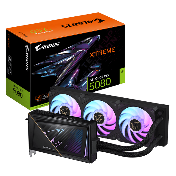 Gigabyte AORUS GeForce RTX™ 5080 Xtreme Waterforce 16G GV-N5080AORUSX W-16GD - ESP-Tech