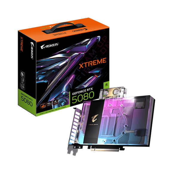 Gigabyte AORUS GeForce RTX™ 5080 Xtreme Waterforce WB 16G GV-N5080AORUSX WB-16GD - ESP-Tech