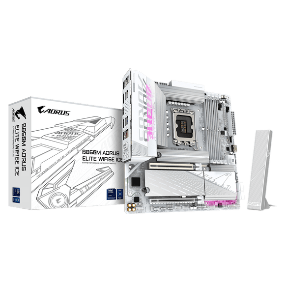 Gigabyte B860M AORUS Elite Wifi6E Ice B860M A ELT WF6E ICE - ESP-Tech
