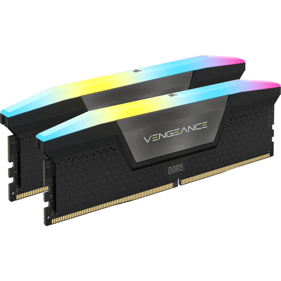 Corsair Vengeance RGB DDR5 - 32 Go (2 x 16 Go) - 6000 MT/s C36 - Intel XMP 3.0 - Noir CMH32GX5M2B6000C36 - ESP-Tech