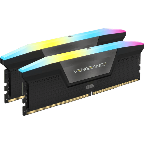 Corsair Vengeance RGB DDR5 - 48 Go (2 x 24 Go) - 5200 MT/s C38 - Intel XMP 3.0 - Noir CMH48GX5M2B5200C38 - ESP-Tech