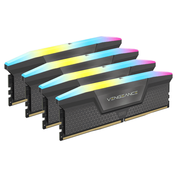 Corsair Vengeance RGB DDR5 - 64 Go (4 x 16 Go) - 5600 MT/s C36 - AMD EXPO - Gris CMH64GX5M4B5600Z36 - ESP-Tech