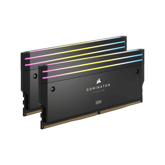 Corsair Dominator Titanium RGB DDR5 - 32 Go (2 x 16 Go) - 7000 MT/s C34 - Intel XMP 3.0 - Noir CMP32GX5M2X7000C34 - ESP-Tech