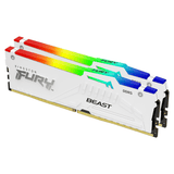 Kingston Fury™ Beast RGB DDR5 - 64 Go (2 x 32 Go) - 6000 MT/s C36 - AMD EXPO - Blanc KF560C36BWEAK2-64 - ESP-Tech