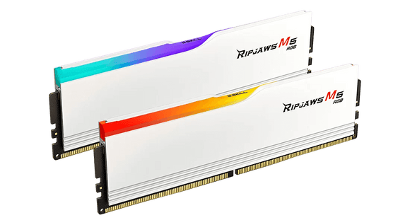 G.Skill Ripjaws M5 RGB DDR5 - 32 Go (2 x 16 Go) - 6400 MT/s - C36 - White F5-6400J3648F16GX2-RM5RW - ESP-Tech