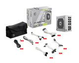 MSI MAG A850GL PCIE5 White - 850 W - 80 Plus Gold 306-7ZP8A24-CE0 - ESP-Tech