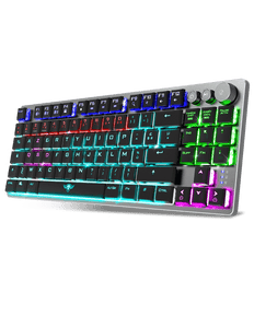 Spirit of Gamer Xpert-K1300 TKL RGB Sans Fil Red Low Profile - Argenté FR - CLA-XK1300RF - ESP-Tech