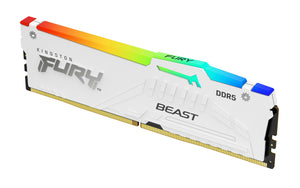 Kingston Fury™ Beast RGB DDR5 - 32 Go (2 x 16 Go) - 5600 MT/s C36 - AMD EXPO - Blanc KF556C36BWEAK2-32 - ESP-Tech
