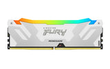 Kingston Fury™ Renegade RGB DDR5 - 64 Go (2 x 32 Go) - 6000 MT/s C32 - Intel XMP 3.0 - Blanc KF560C32RWAK2-64 - ESP-Tech