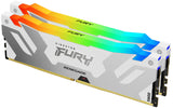 Kingston Fury™ Renegade RGB DDR5 CUDIMM - 48 Go (2 x 24 Go) - 8400 MT/s C40 - Intel XMP 3.0 - Blanc KF584CU40RWAK2-48 - ESP-Tech