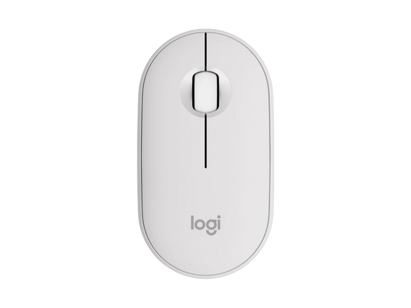 Logitech M350S Pebble Mouse 2 Bluetooth - Blanc