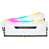 CORSAIR VENGEANCE® RGB PRO 16 Go (2 x 8 Go) DDR4 3000 MHz C15 — blanc - ESP-Tech