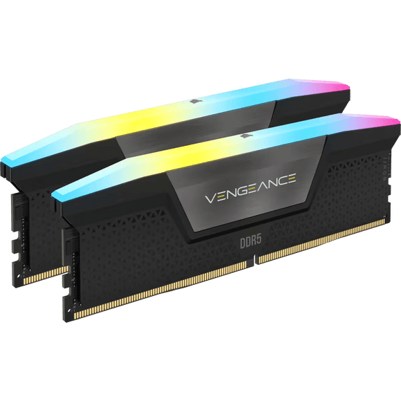 Corsair Vengeance RGB DDR5 - 32 Go (2 x 16 Go) - 5200 MT/s C40 - Intel XMP 3.0 - Noir CMH32GX5M2B5200C40 - ESP-Tech